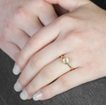 Garnet, Moonstone and Peridot Ring
