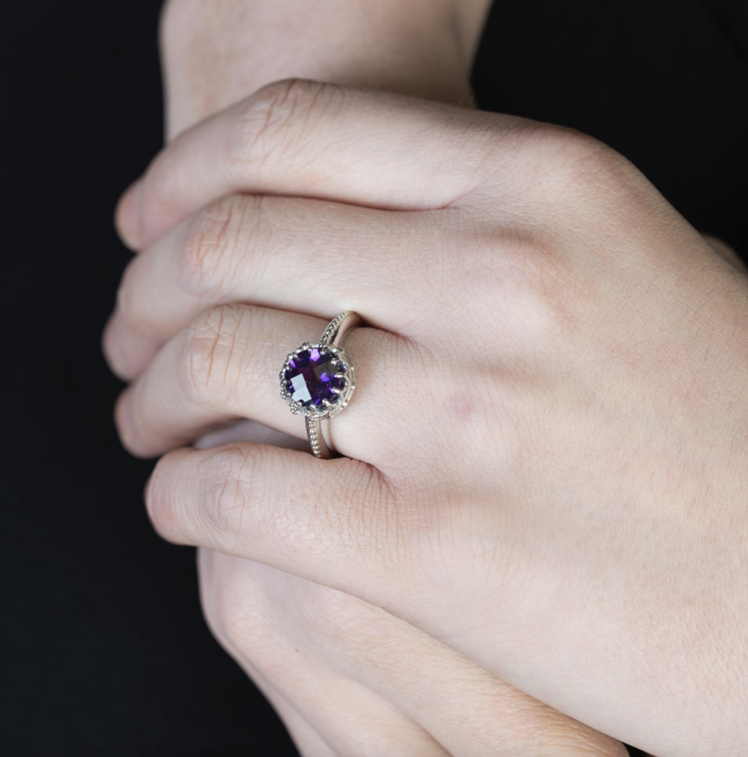 Amethyst Coronation Ring